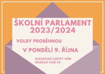 Volby do školního parlamentu 2023_2024