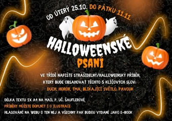 Halloweenská soutěž v psaní